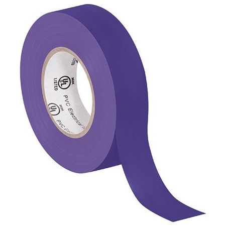 Bsc Preferred 3/4'' x 20 yds. Purple Electrical Tape, 200PK BUY00012349